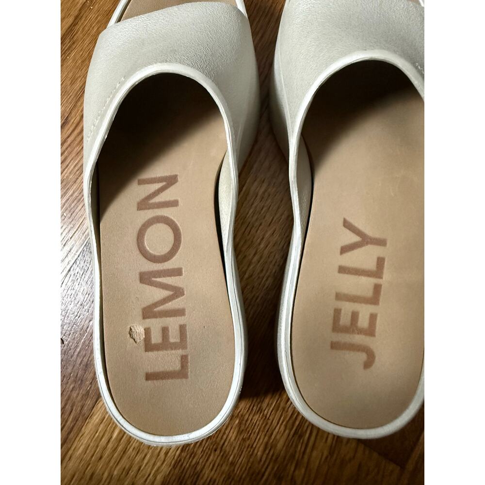 Lemon Jelly Women's Cream Platform Slide Sandals - Minimal Slide - Picture 5 of 6